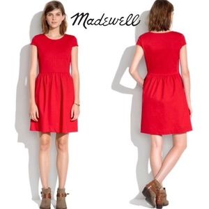 Madewell pointe red dress EUC